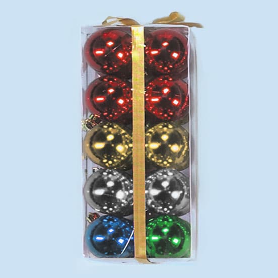 50mm Shiny Plastic Balls – Multi