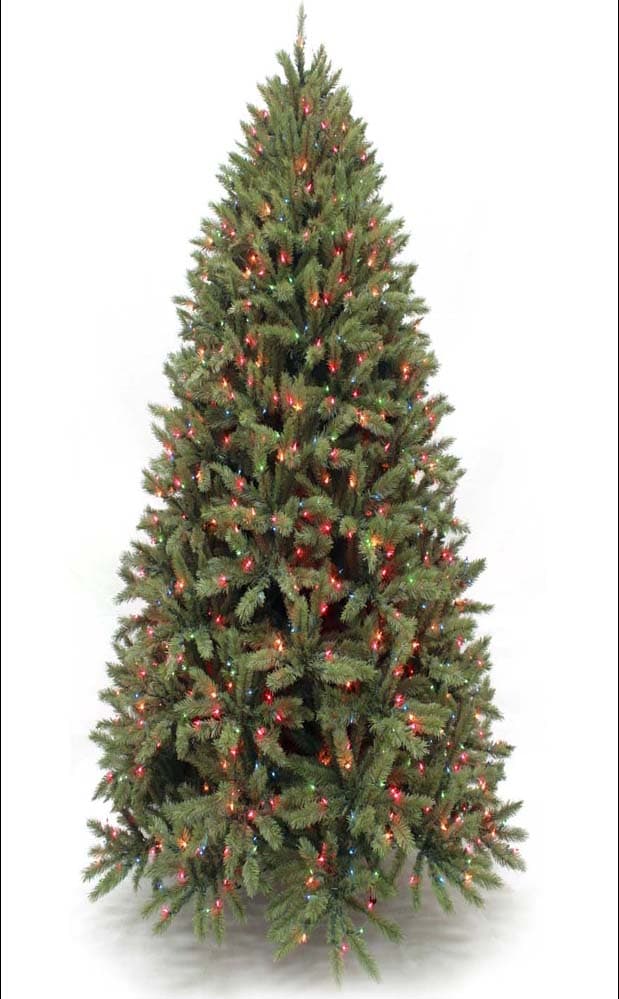 Prelit Incandescent Slim Frazier Fir – 7.5′, Multi Lights