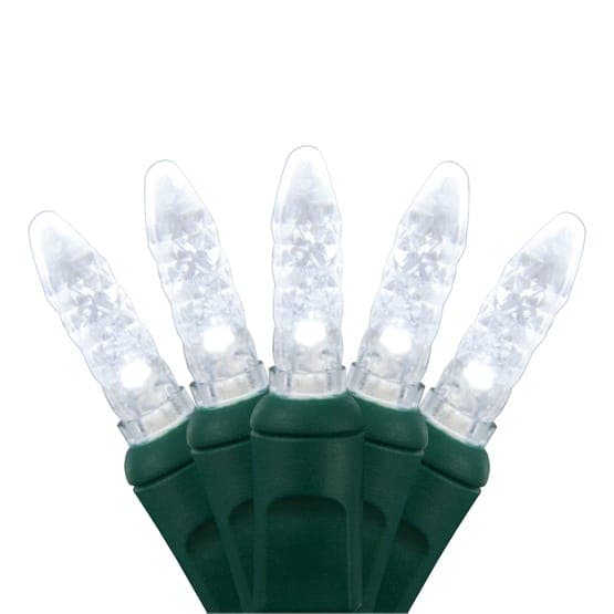 50 LED M5 4″ Spacing – Green Wire, Cool White