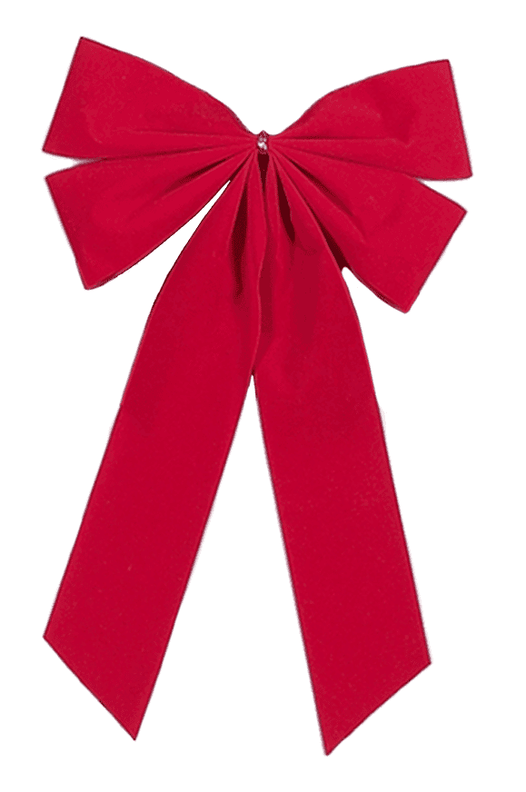 Red Velvet 4 Loop Bow