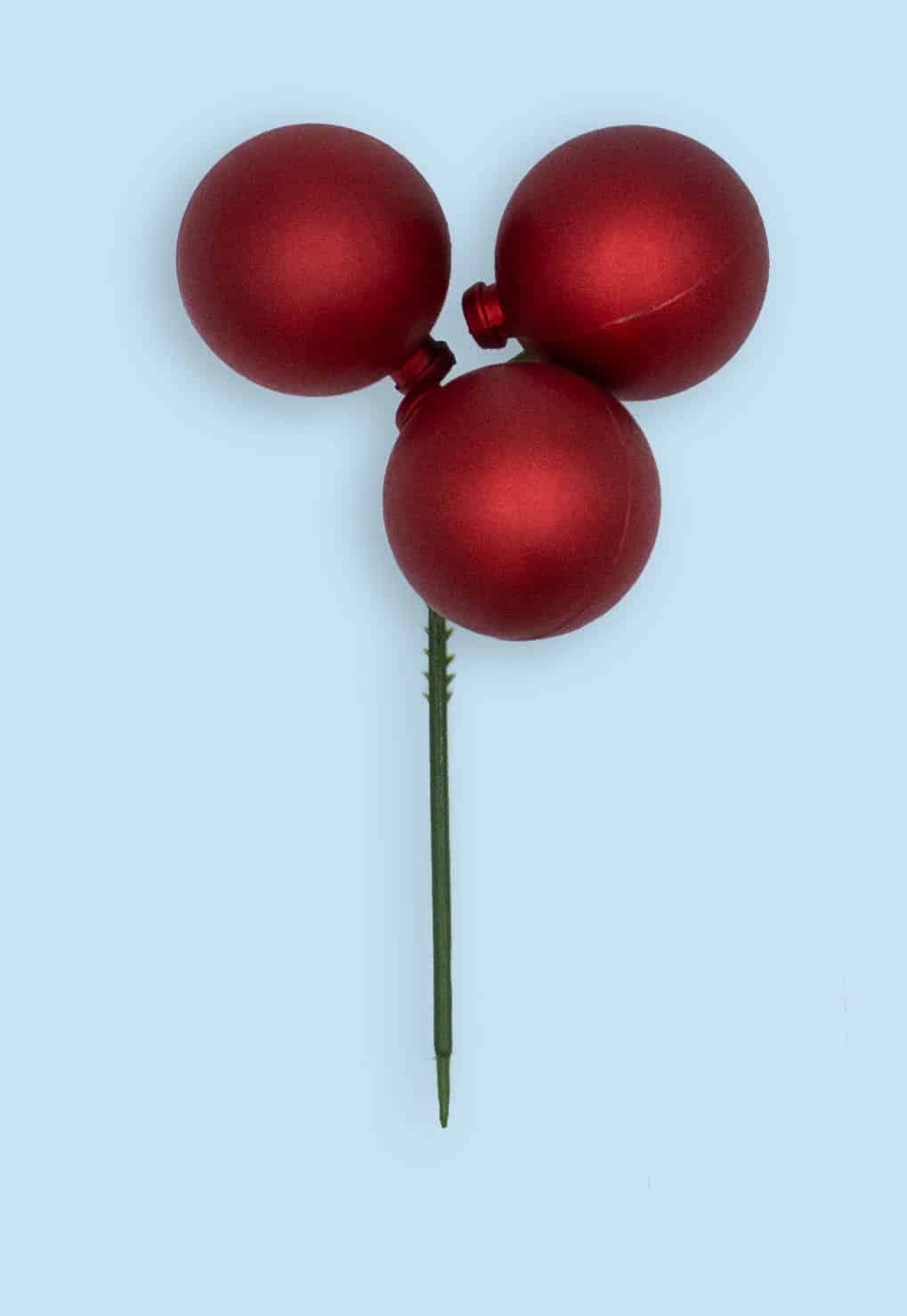 30mm Triple Red Matte Ball Pick