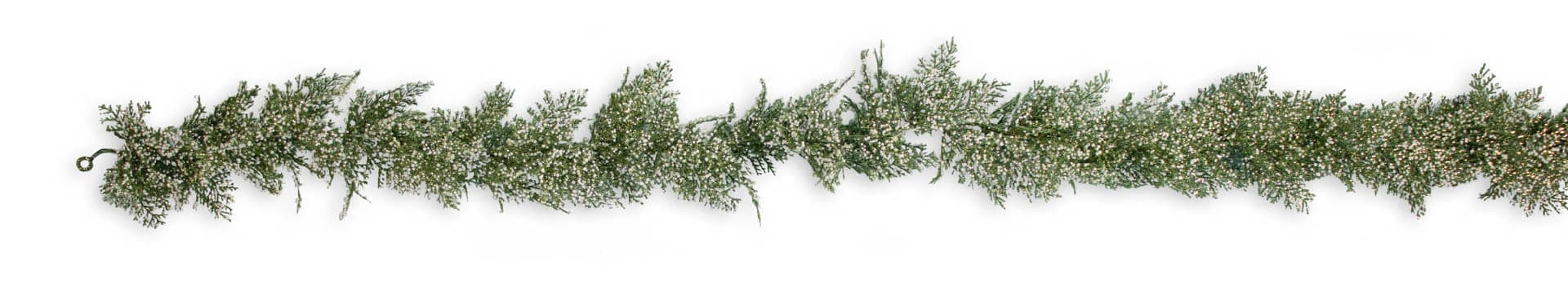 6′ Glittered Cedar Garland