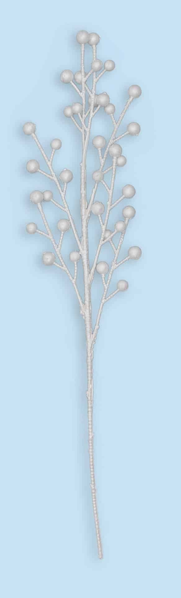 18″ White Berry Spray