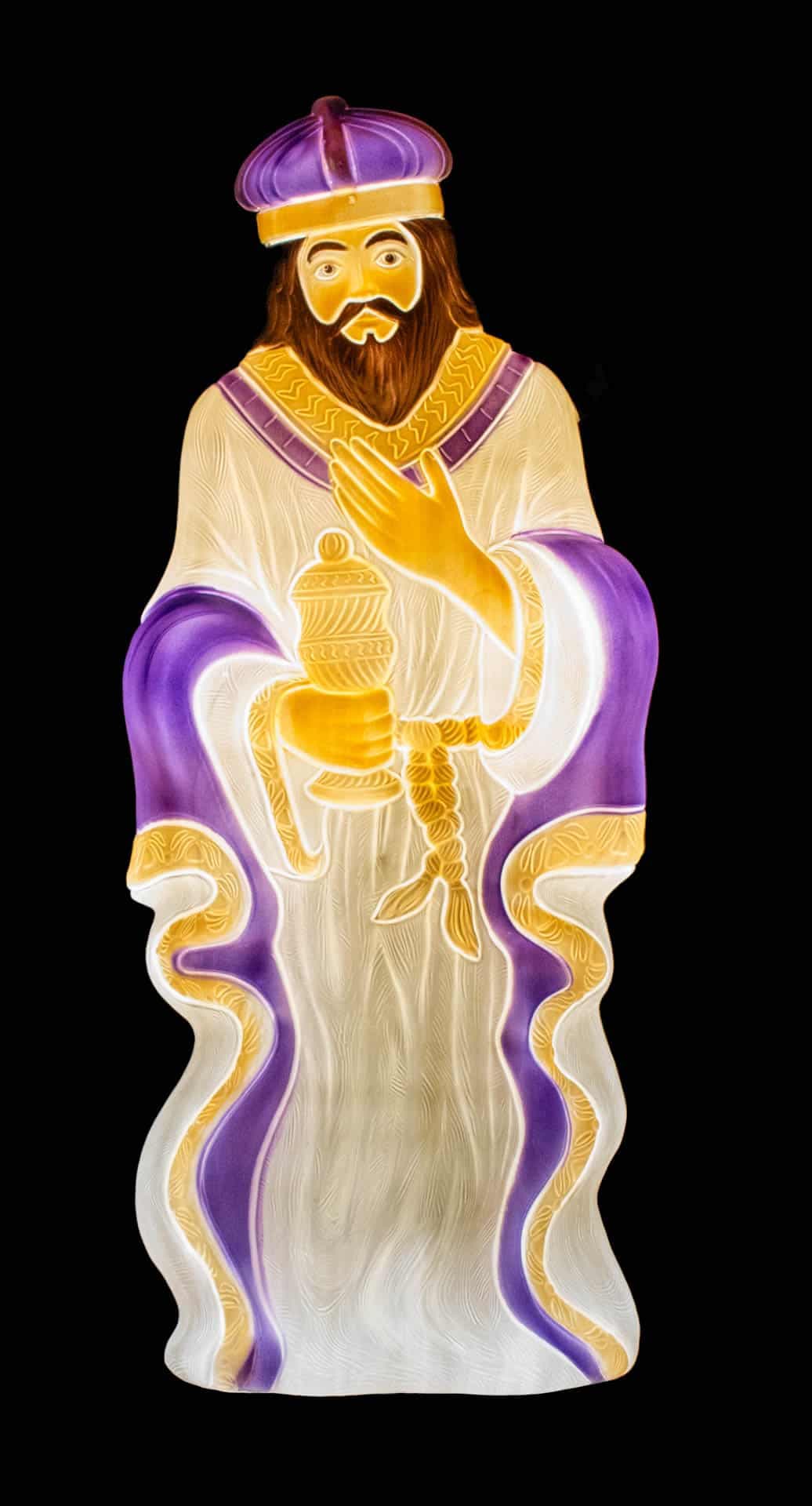 39″ Lighted Blow Mold Wiseman #2