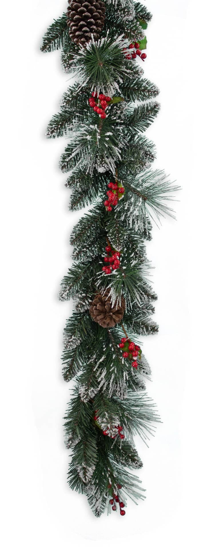 6′ Mixed Flocked Pine Garland