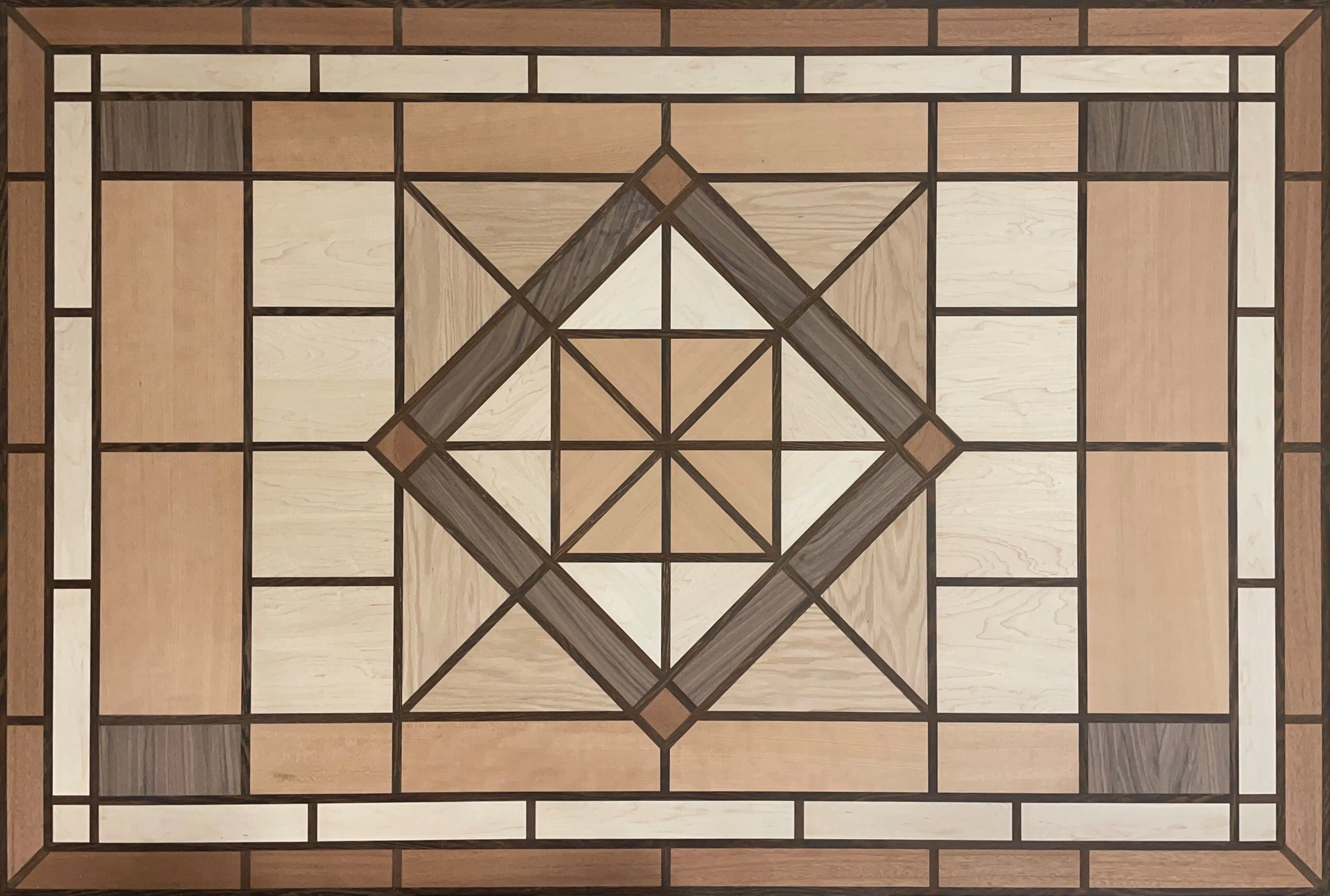 Mission Artisan Rug Wood Medallion