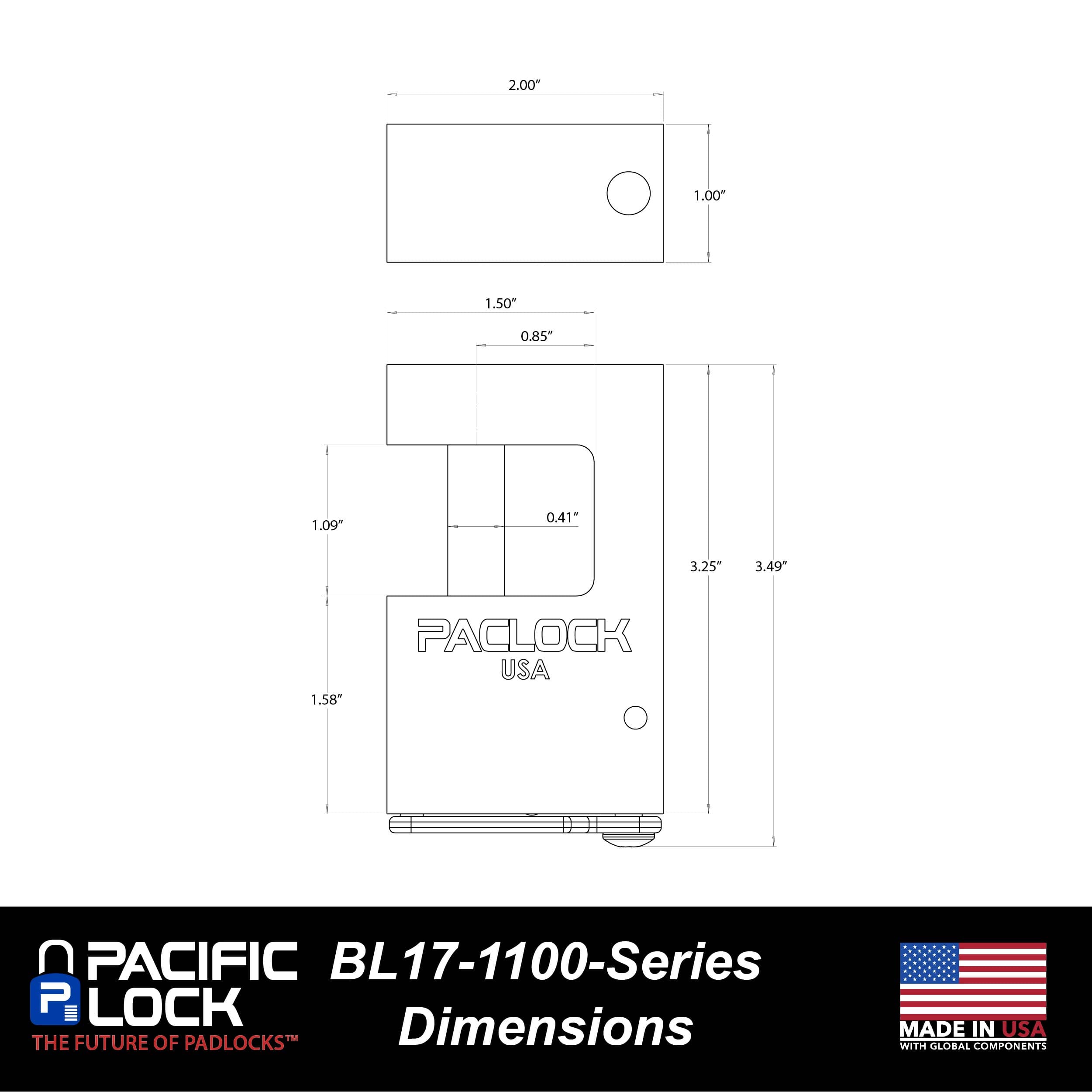 “17-1100-Series” Block-Lock for Gates & Chain - thumbnail 4