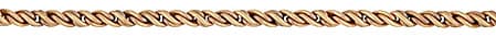 Brass Reverse Twisted Rope Chain BRA733