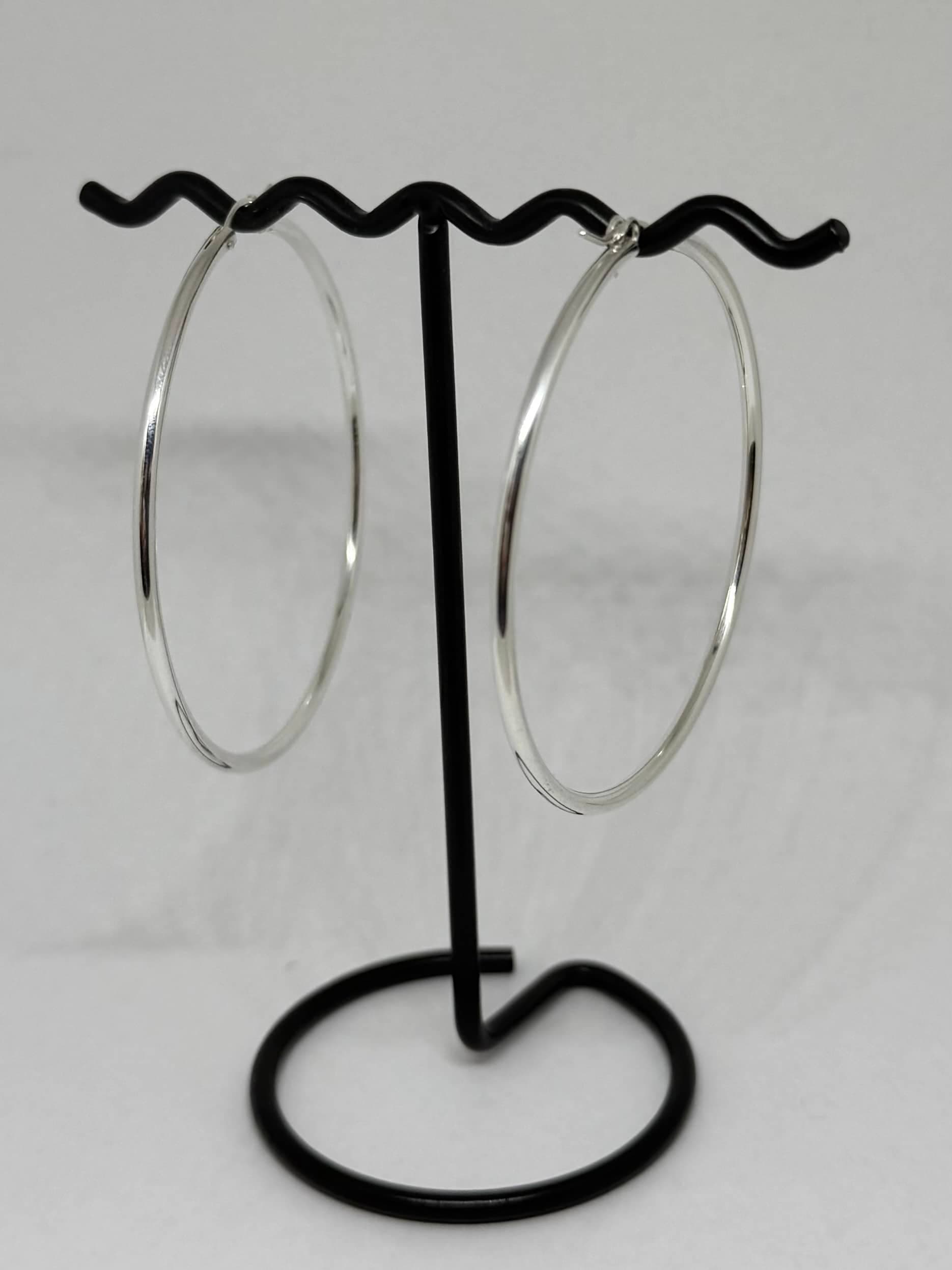 Sterling Silver Hoops w/ Euroclasp - thumbnail 2