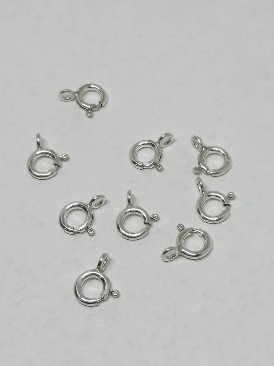 7mm Open Loop Sterling Silver Spring Ring