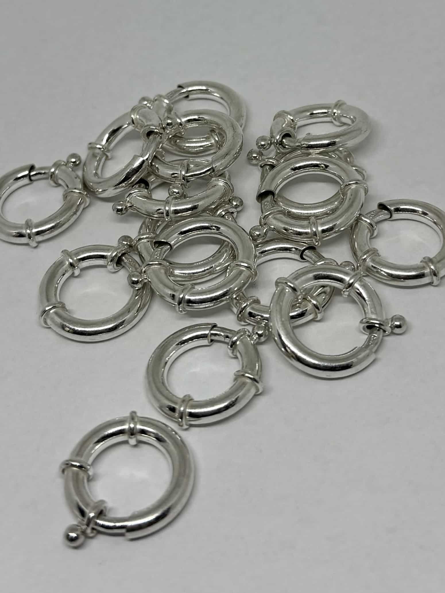 Large Lightweight Sterling Silver Spring Ring