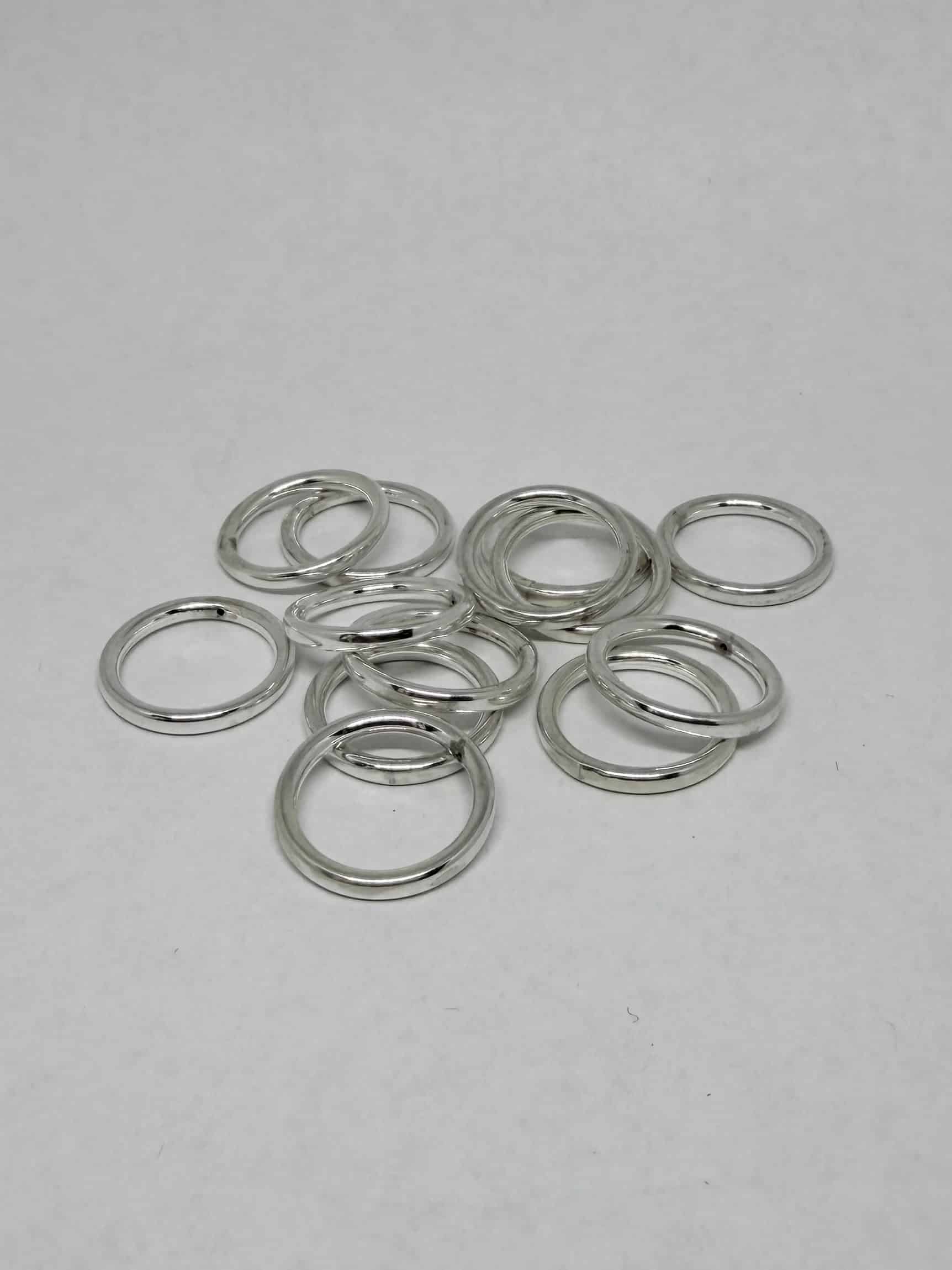 Small Sterling Silver Hollow Ring
