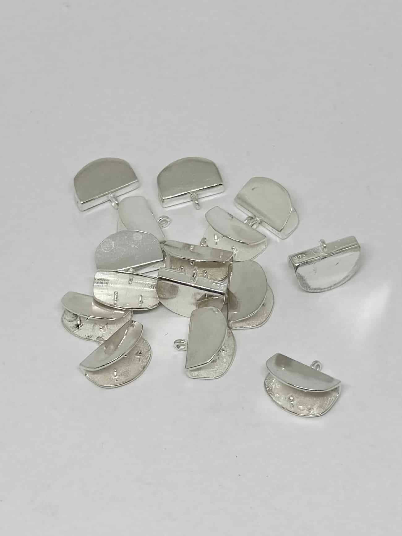 Sterling Silver 15mm Folded Endcap