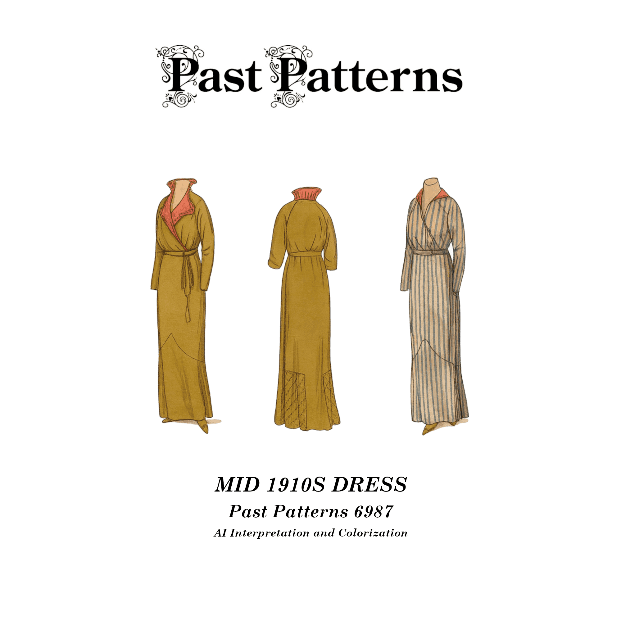 Mid 1910s Dress Downloads | Past Patterns 6987 - thumbnail 2
