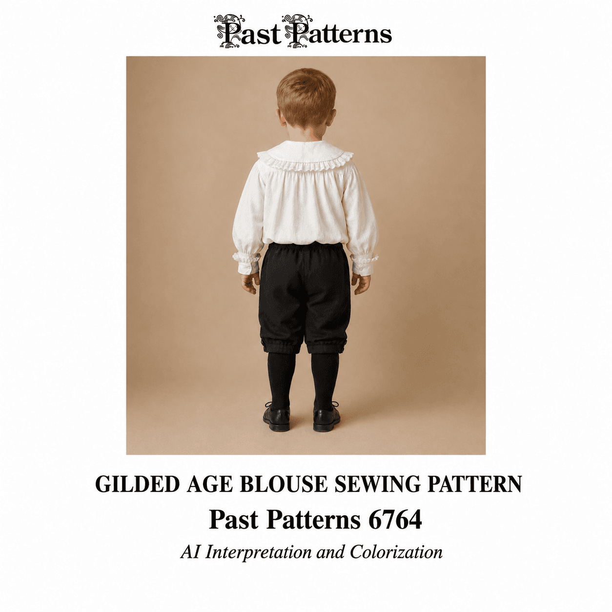 Gilded Age Blouse Downloads for 3-Year-Old Boy | Past Patterns 6764 - thumbnail 4
