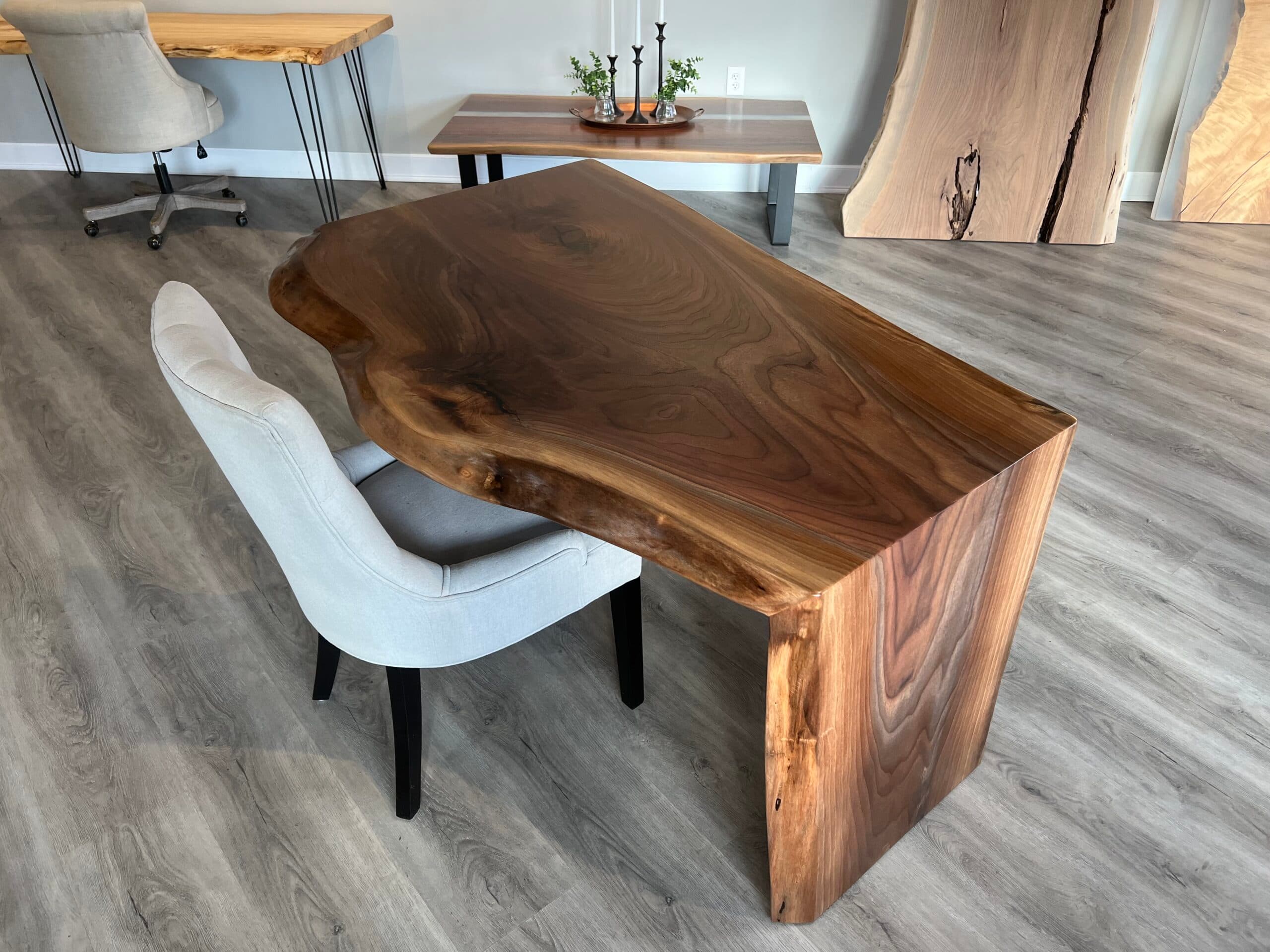 Mammoth Live Edge<br>Walnut Desk