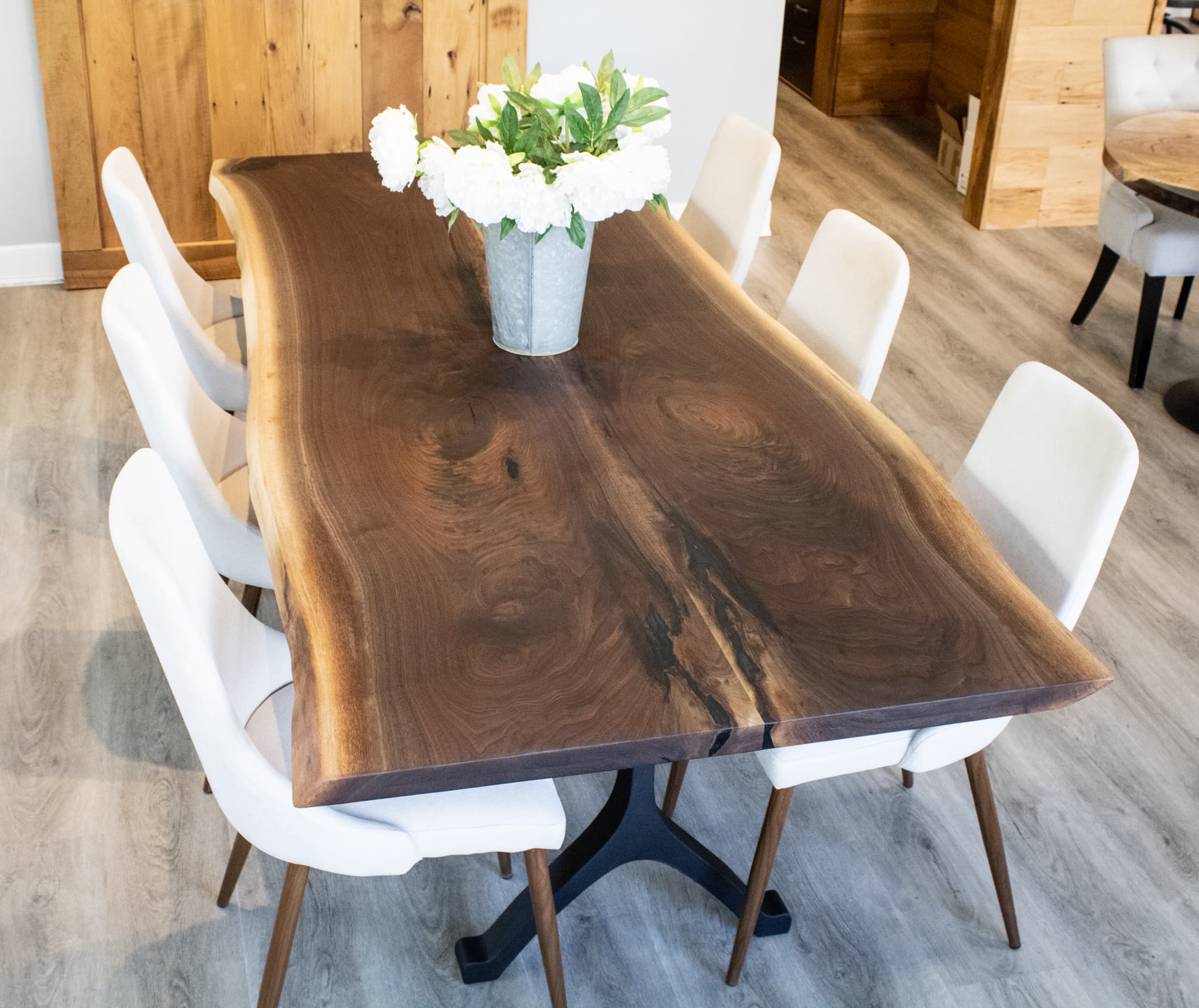 Cuyahoga Live Edge<br>Walnut Dining Table – 8′