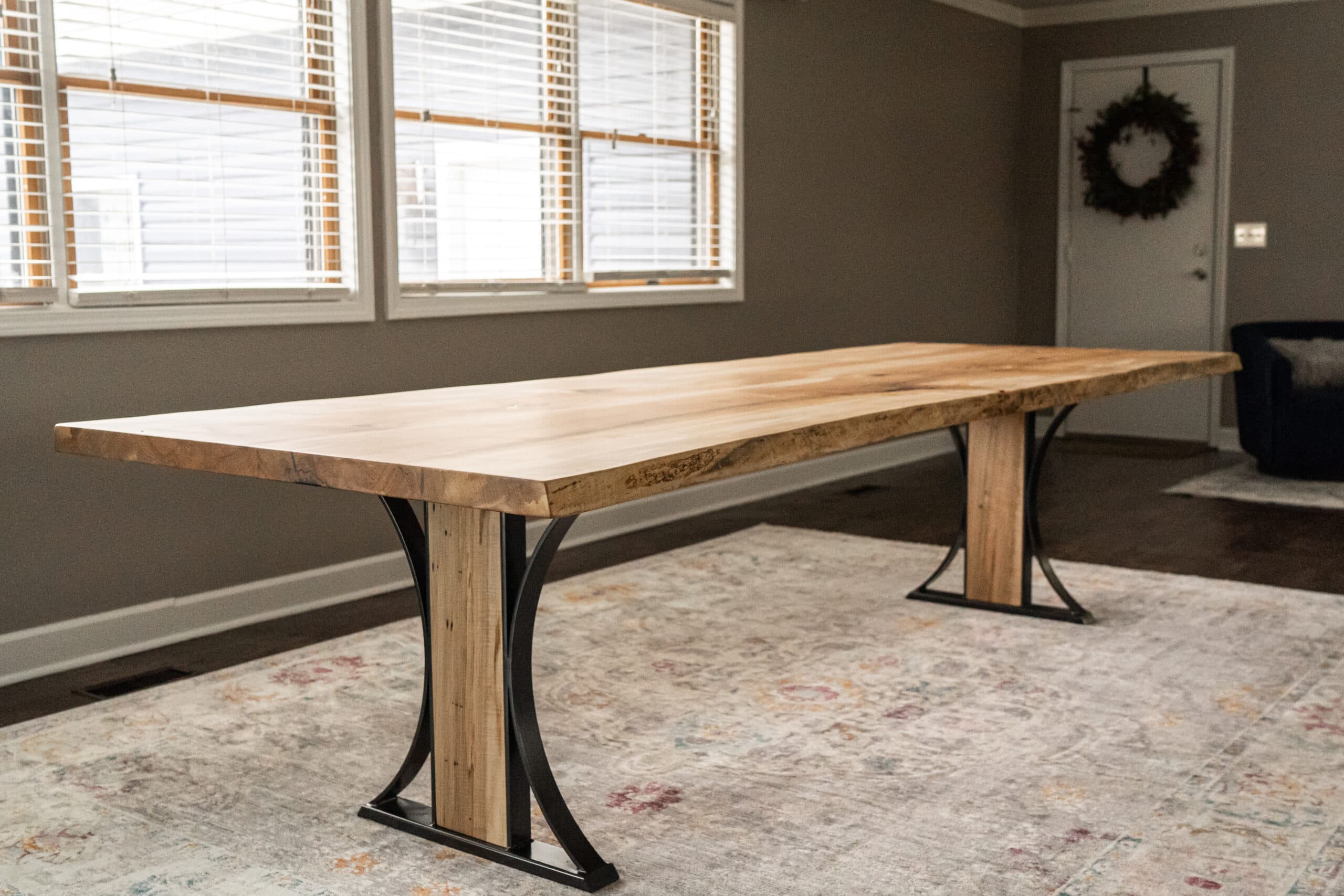 Hourglass with Wood Dining Table Base - thumbnail 4