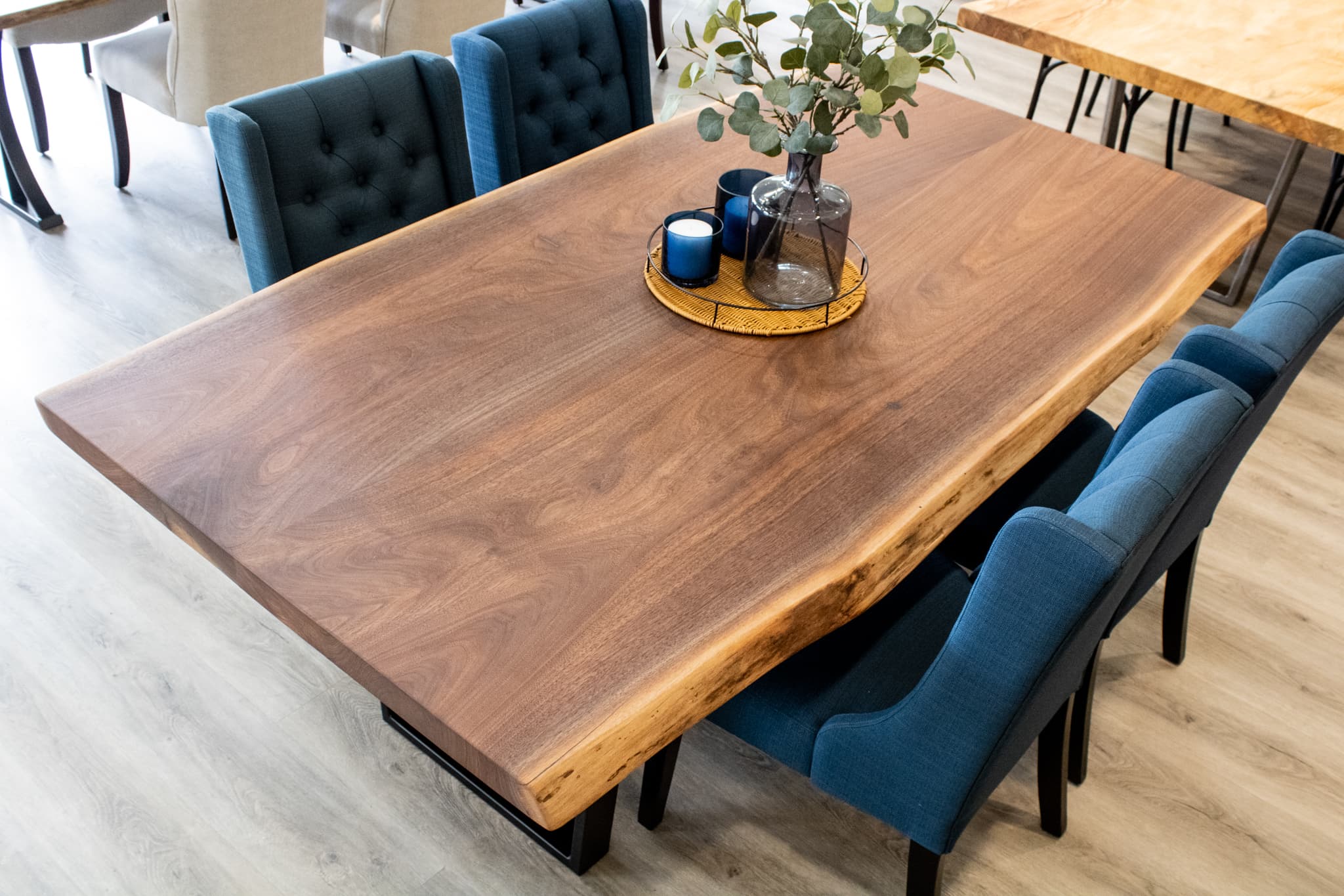 Blues Creek Live Edge<br>Walnut Dining Table – 7′ - thumbnail 2