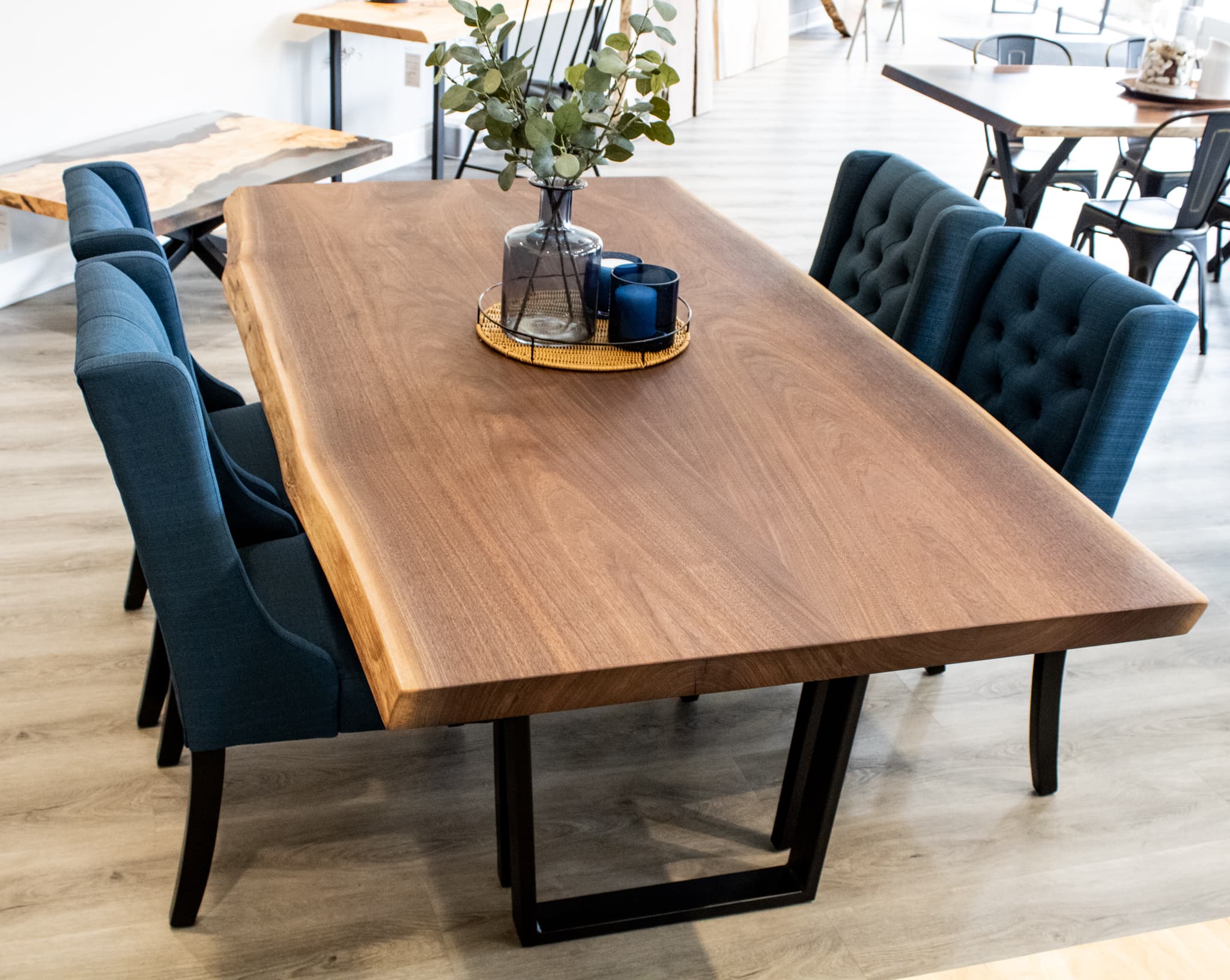 Blues Creek Live Edge<br>Walnut Dining Table – 7′ - thumbnail 3