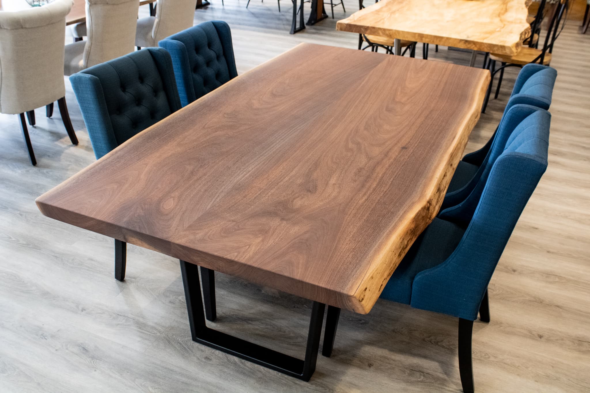 Blues Creek Live Edge<br>Walnut Dining Table – 7′ - thumbnail 5