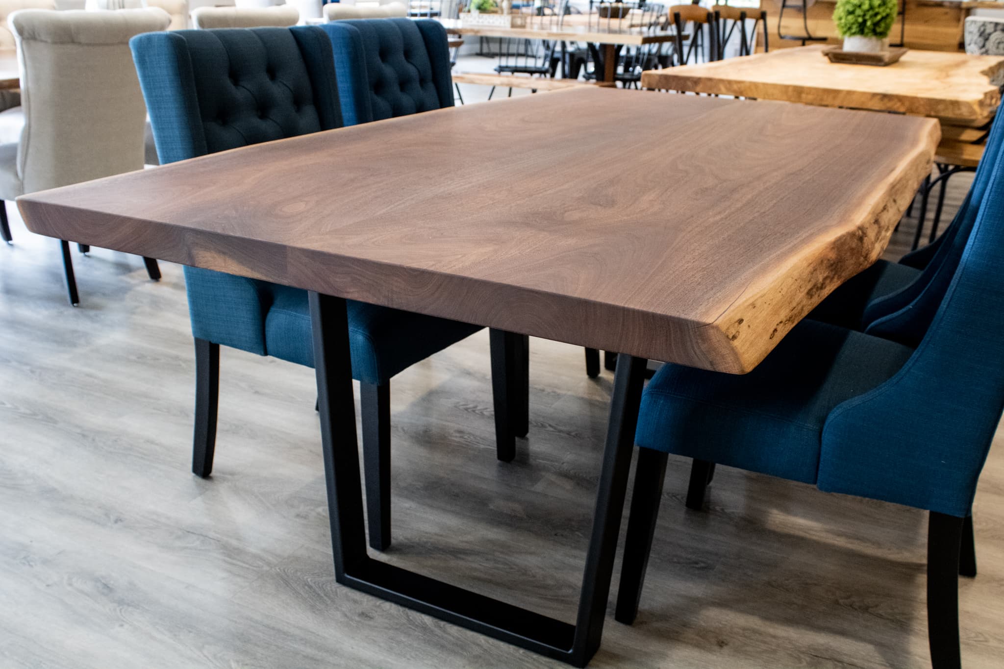 Blues Creek Live Edge<br>Walnut Dining Table – 7′ - thumbnail 6