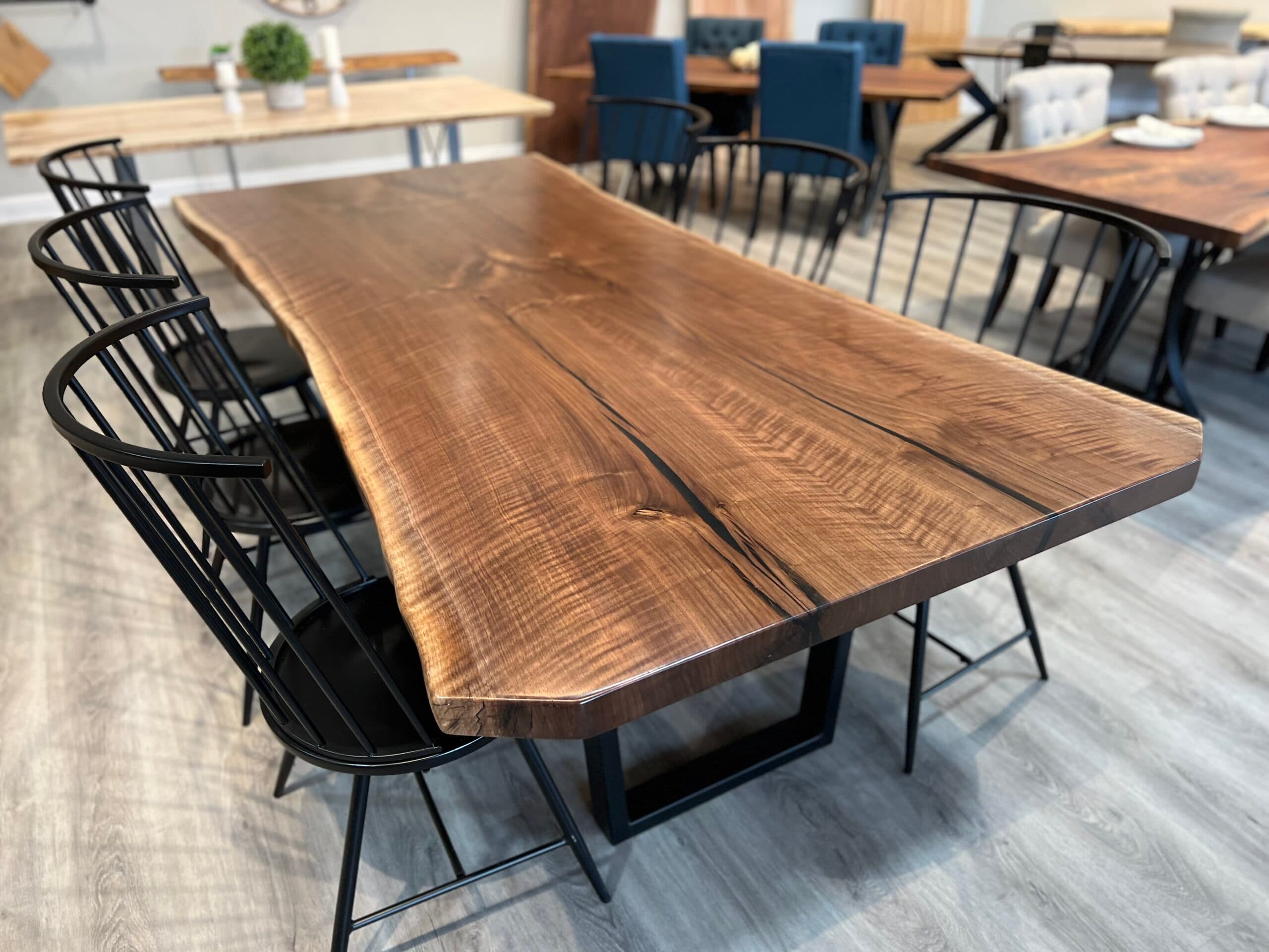 Gateway Live Edge<br>Walnut Dining Table – 8′