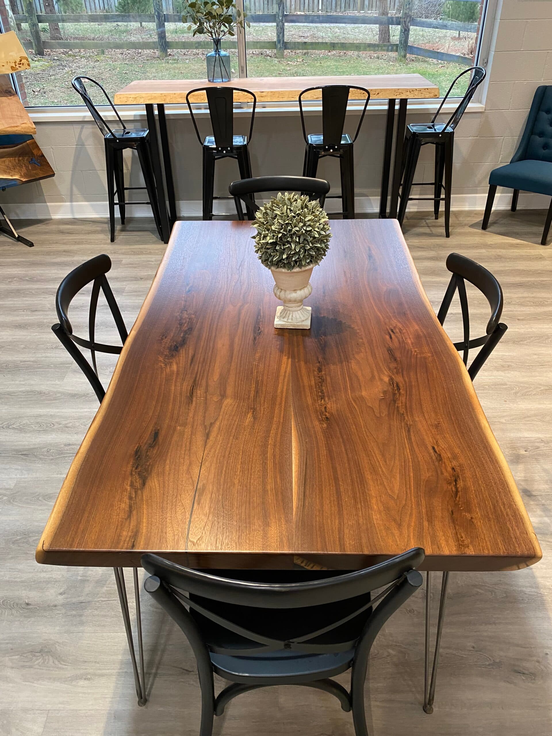 Gateway Live Edge<br>Walnut Dining Table – 6′