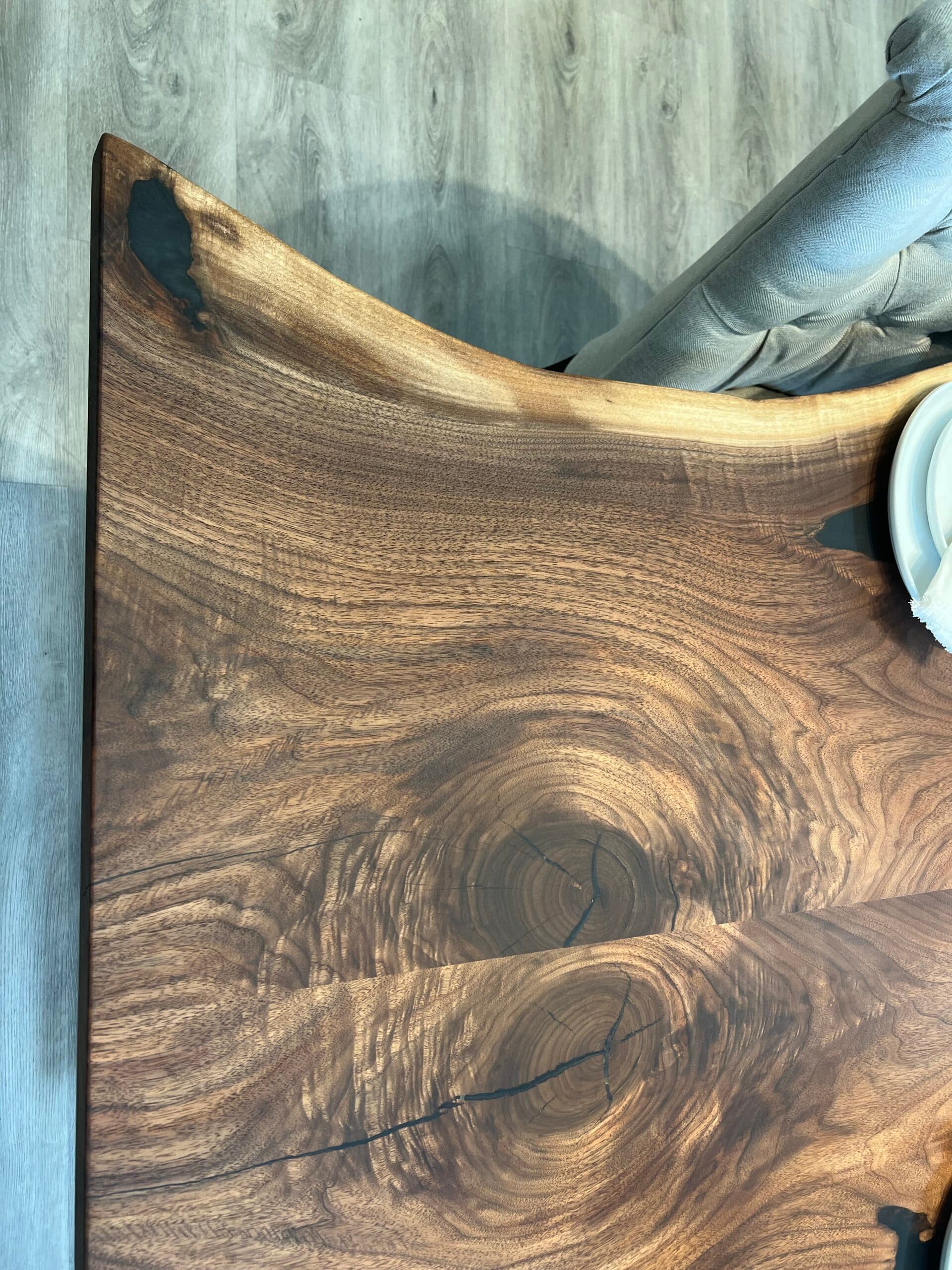 Hocking Live Edge Walnut Dining Table – 10′ - thumbnail 4