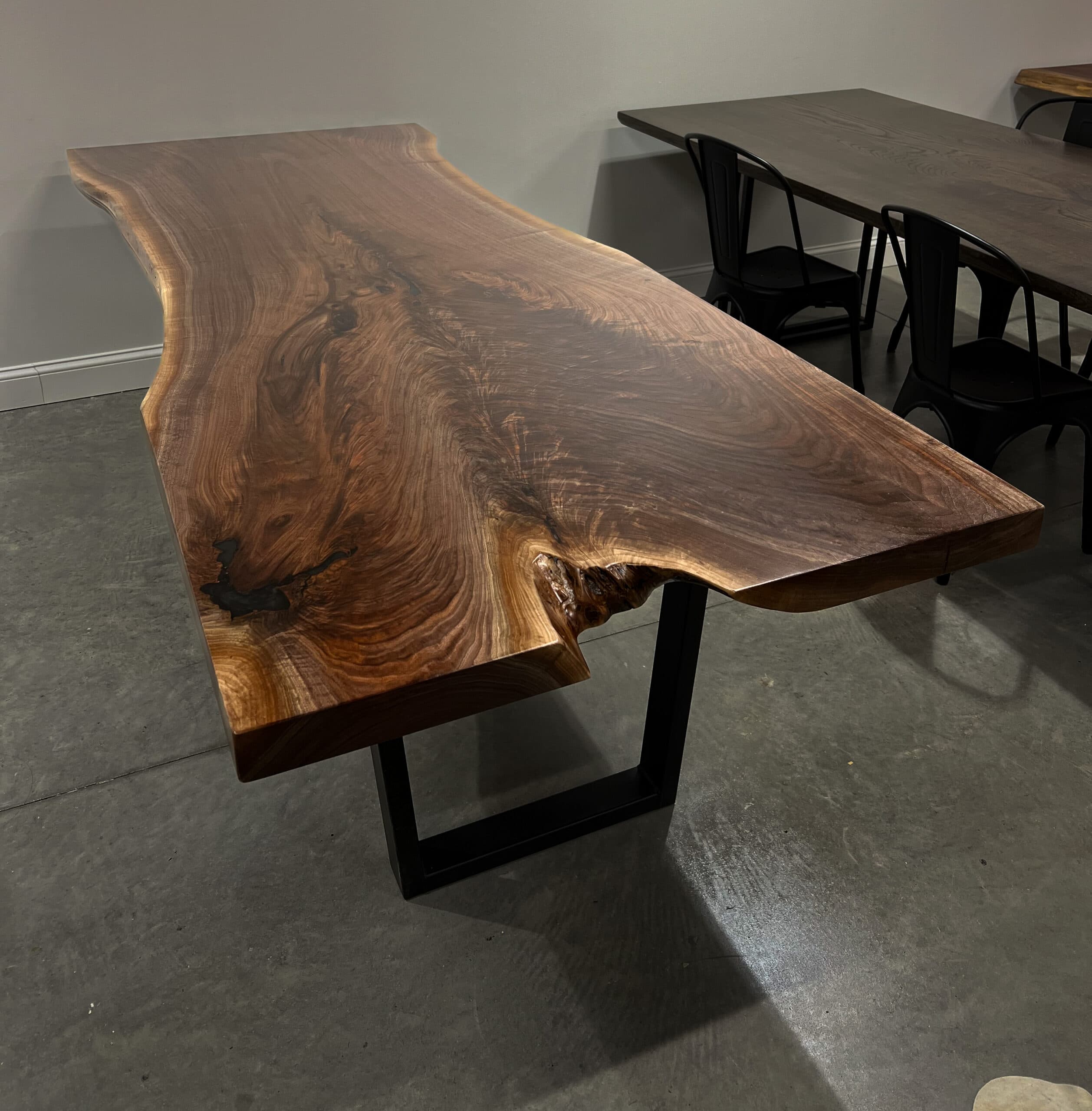 Mohican Live Edge<br>Walnut Dining Table – 8′ - thumbnail 4