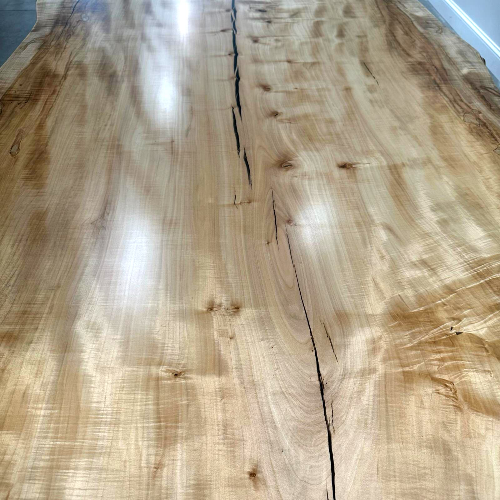 Live Edge Maple Dining Table<br>Hocking Series – 10′ - thumbnail 7