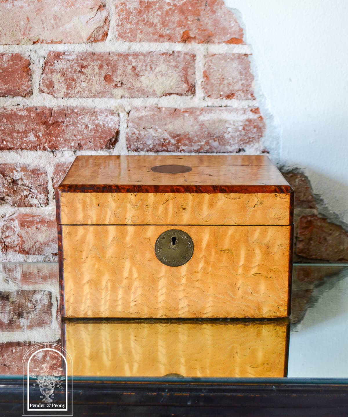 Victorian Satinwood Vanity Box