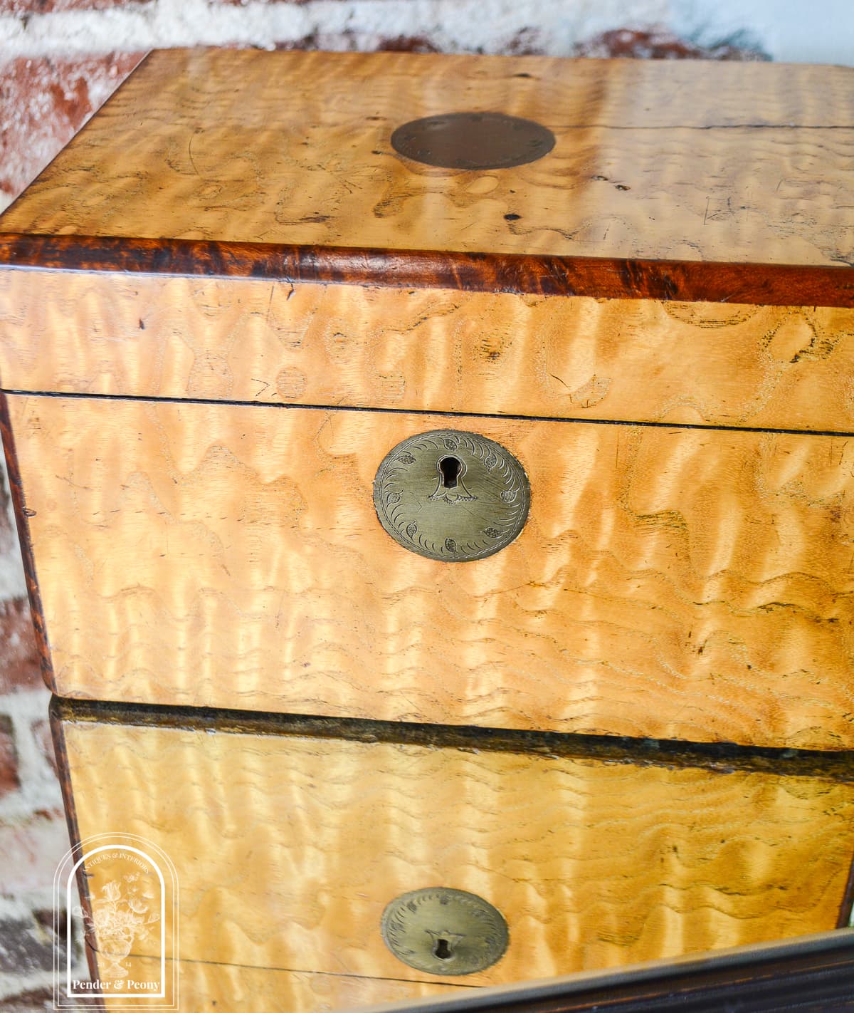 Victorian Satinwood Vanity Box - thumbnail 7