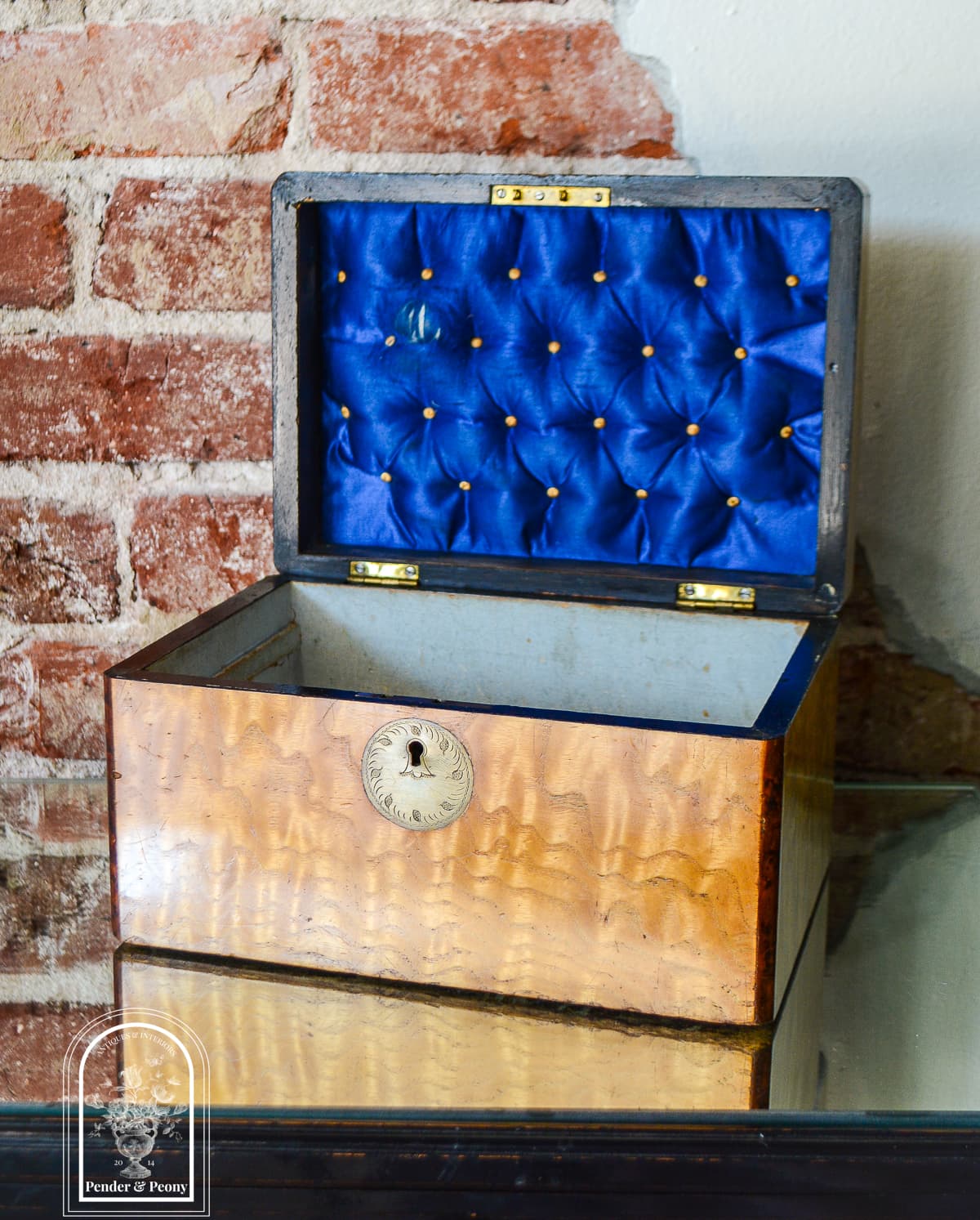 Victorian Satinwood Vanity Box - thumbnail 9