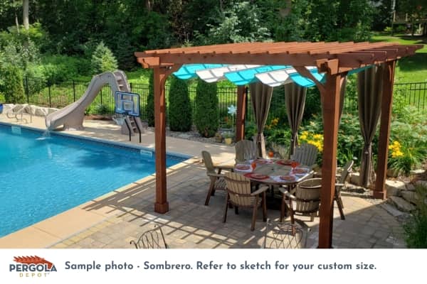 Todd D 7’x9′ Custom Freestanding Sombrero Lite - thumbnail 2