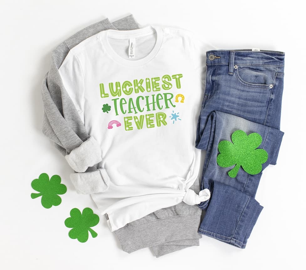 Luckiest Teacher Ever – St. Patrick’s Day SVG - thumbnail 2