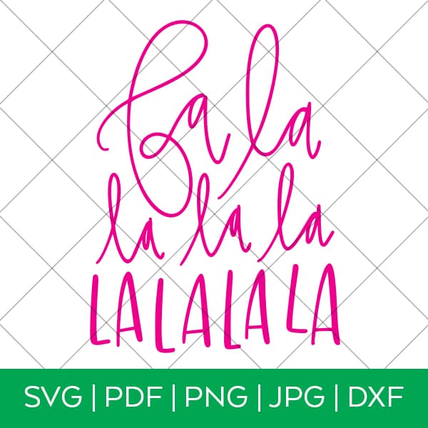 Fa La La Christmas Song SVG