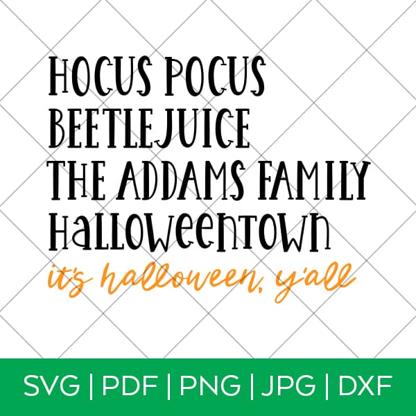 Halloween Movies SVG Cut File