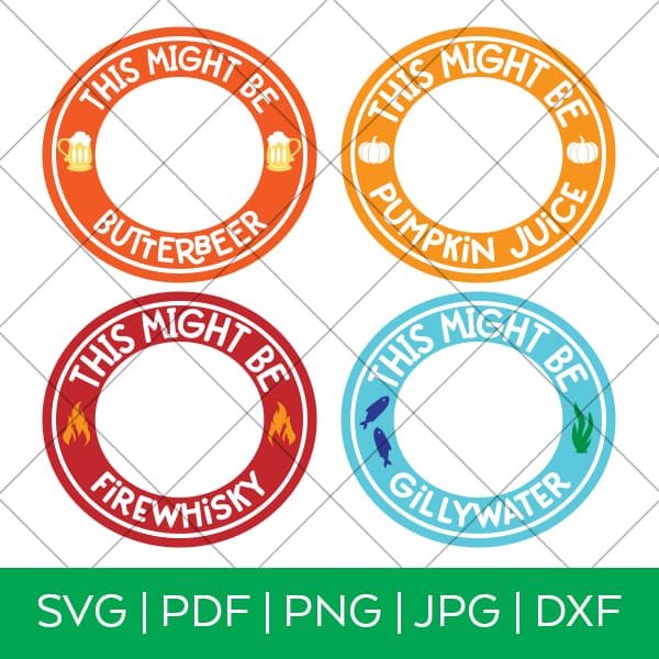 Harry Potter Drinks Starbucks SVG Cut File BUNDLE