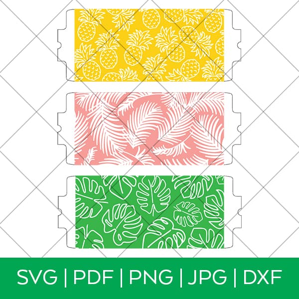 Tropical Mug Wraps SVG File BUNDLE