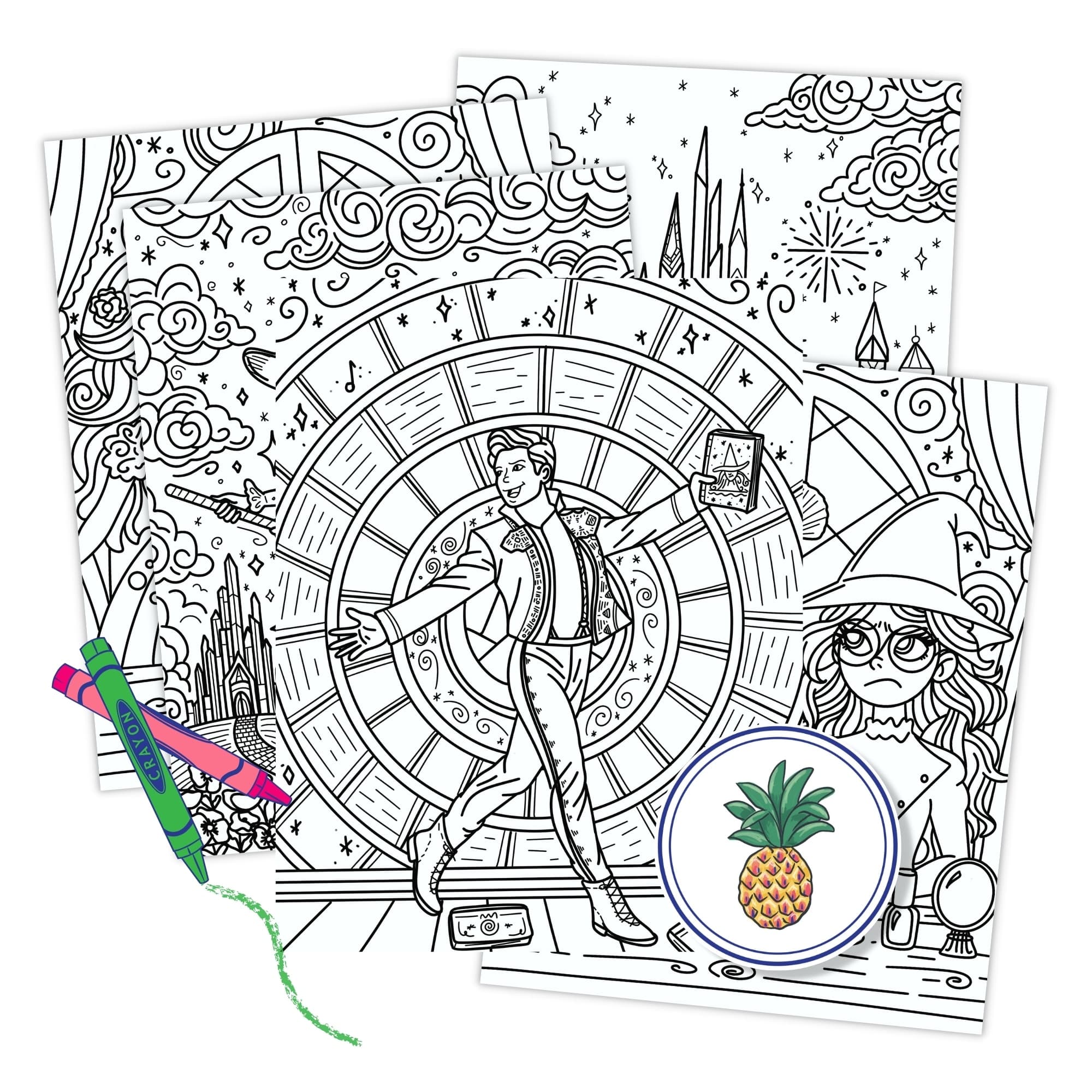Wicked Scenes Coloring Pages - thumbnail 2