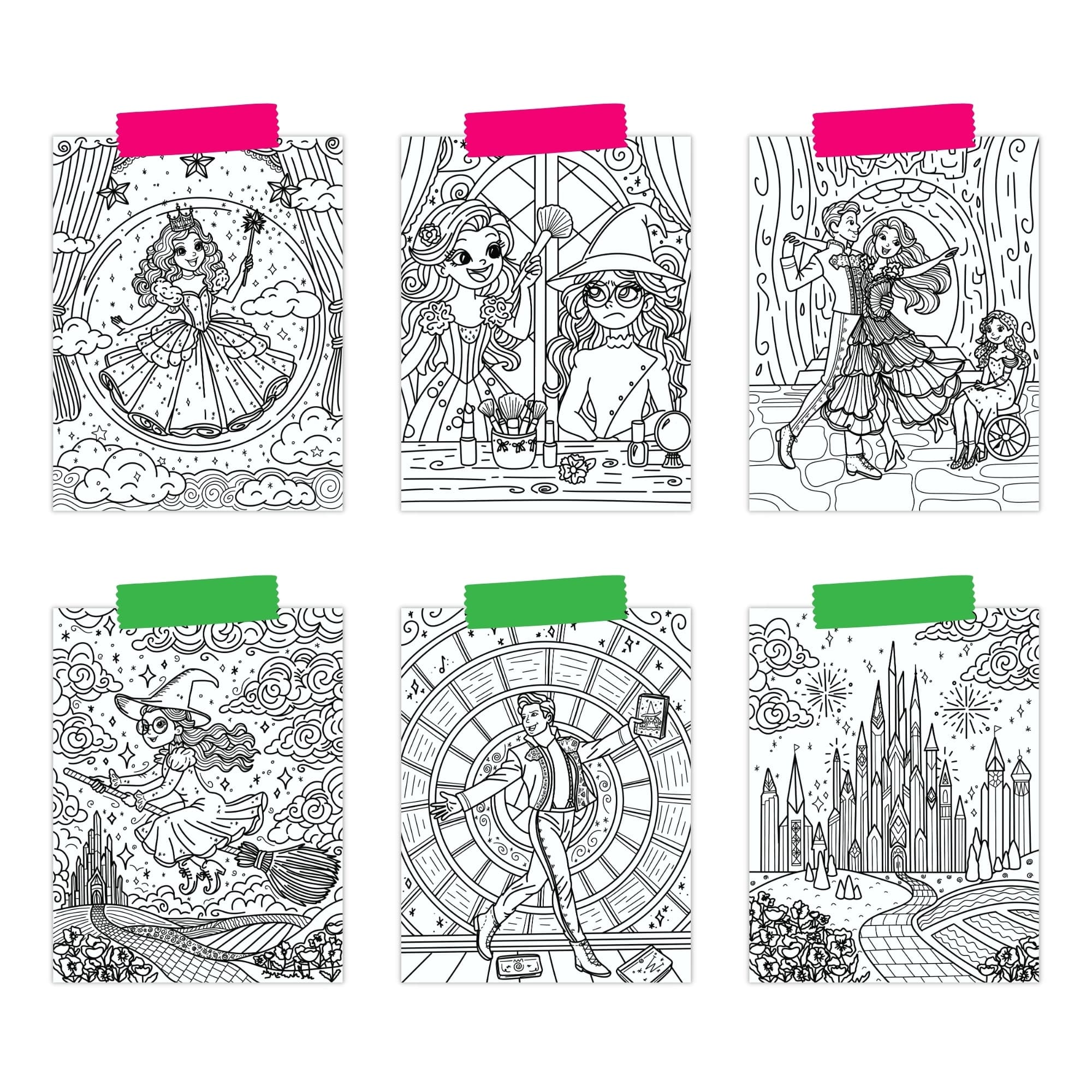 Wicked Scenes Coloring Pages - thumbnail 3