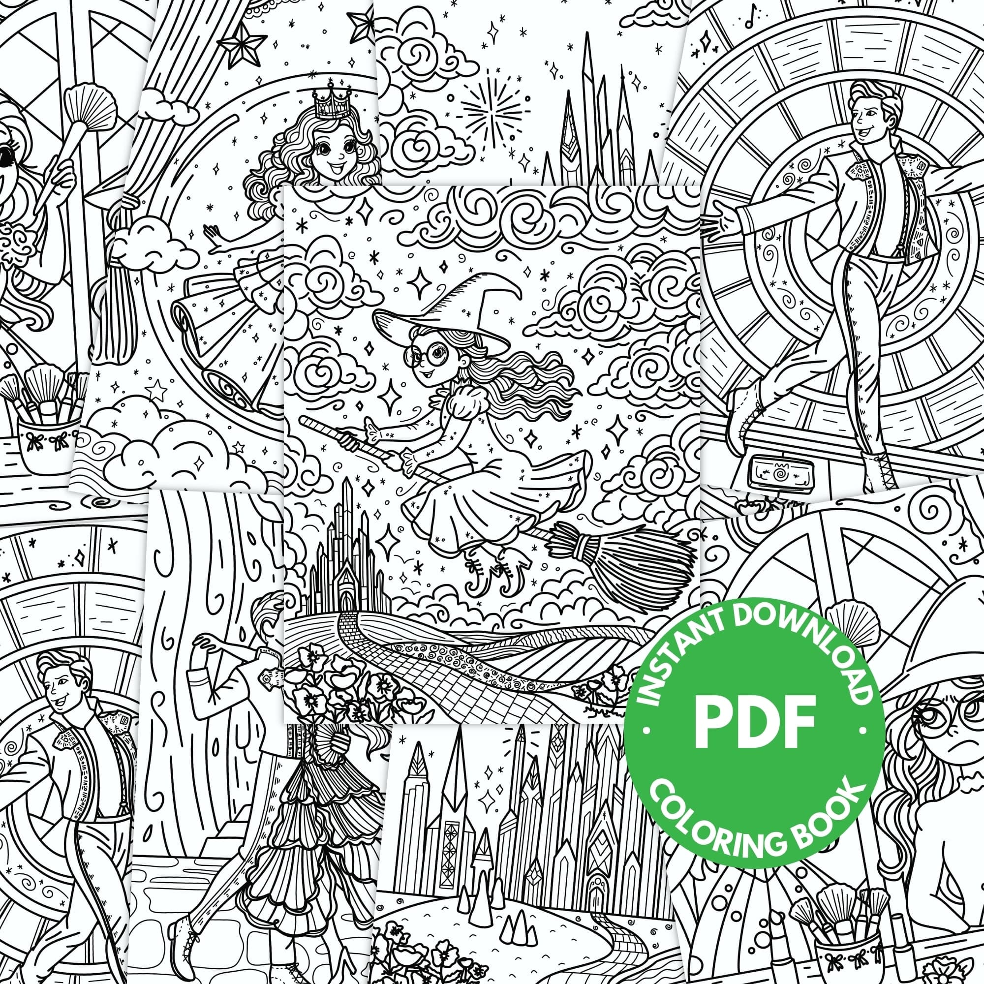 Wicked Scenes Coloring Pages - thumbnail 4