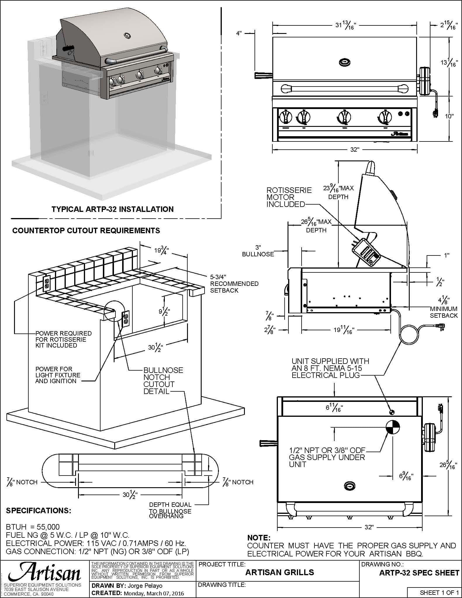 Artisan Professional 32″ Propane Grill – Display #36 - thumbnail 3