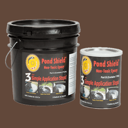 Pond Shield Non-Toxic Epoxy Coating – 3 Gallon Kit Chocolate Brown