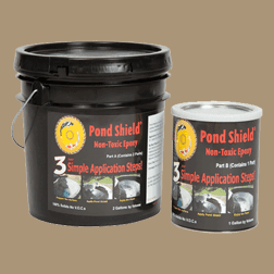 Pond Shield Non-Toxic Epoxy Coating – 3 Gallon Kit Tan