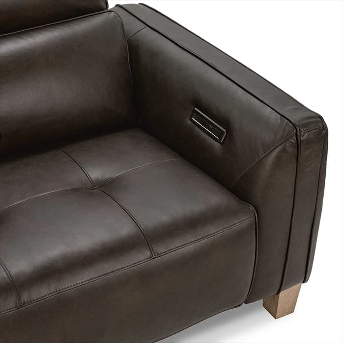 Leather Power Sofa - thumbnail 4