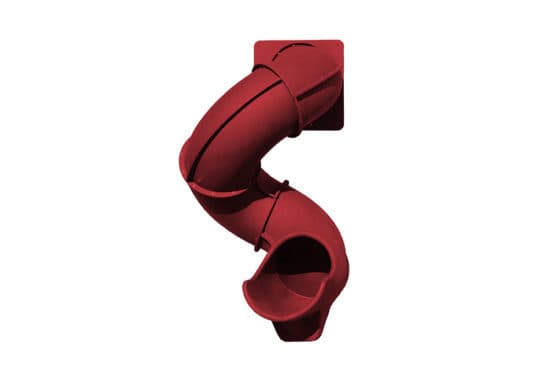 Turbo Twister Tube Slide – 7′ Burgundy