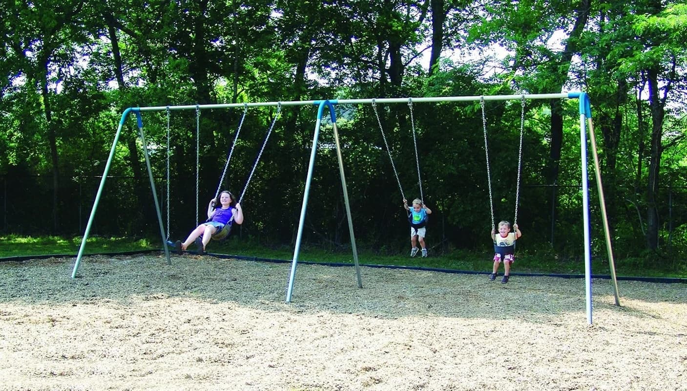 Double Bay Bipod Swing Set with Strap or Tot Seats - thumbnail 5