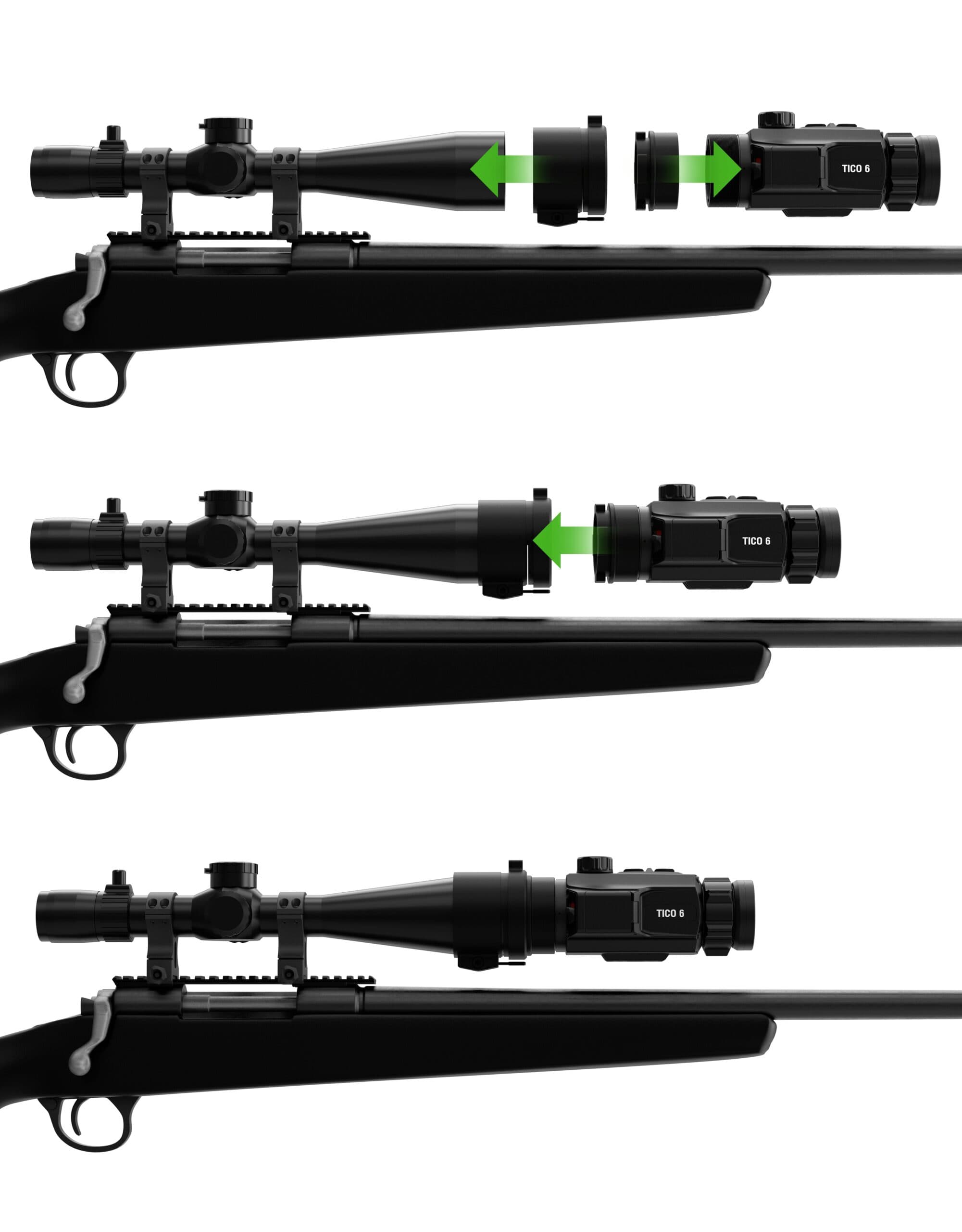 ATN TICO 6 Scope Mounting System, 40 mm Objective, 50.7 mm Clamp - thumbnail 2